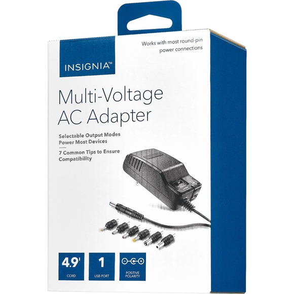 Insignia - NS-AC1200-15.6 W 4.9 ft Universal AC Adapter - Black - Picture 1 of 11